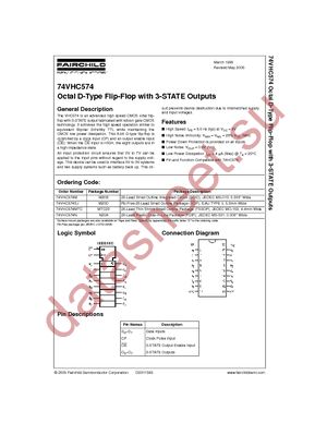 74VHC574MTCX_NL datasheet  